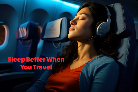 woman sleeping on plane sleepcreme blog sleep better when you travel